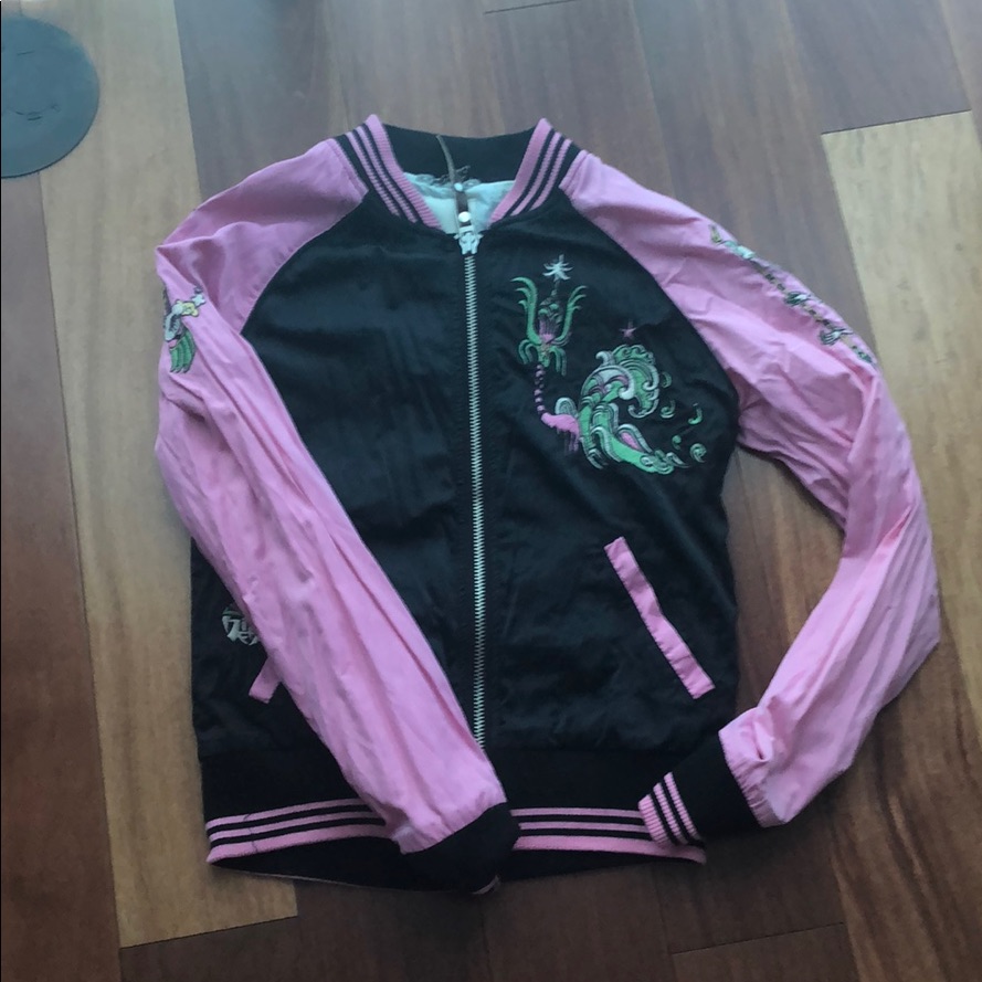 Diesel Black And Pink Women's Jacket